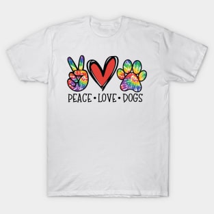 Peace, Love, Dogs T-Shirt